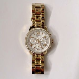 Guess Gold-Tone Stainless Steel Watch 40mm